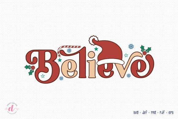 Believe Retro Christmas SVG Cut File Review