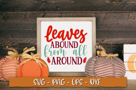 Leaves Abound from All Around SVG, Retro Review