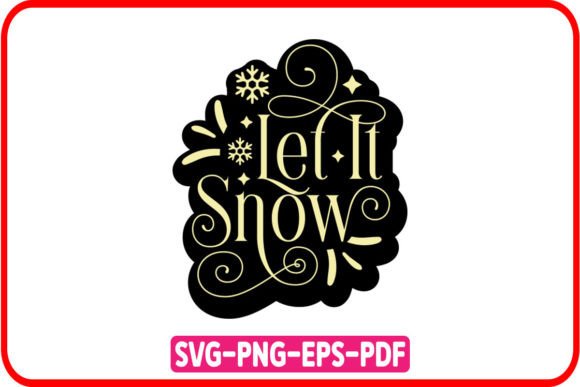 Let It Snow, Retro Christmas SVG Review