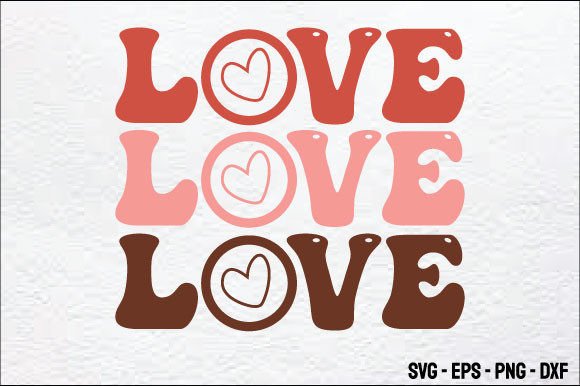 Love - Retro Valentine SVG Design Review