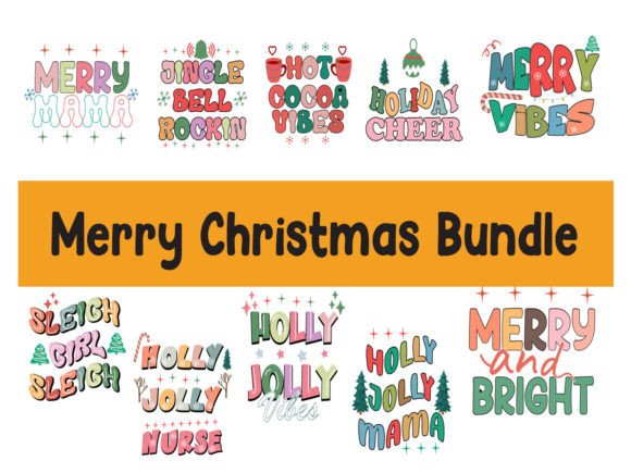 Merry Christmas Bundle Svg Retro Review