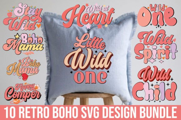 Retro Boho Svg Design Bundle Review