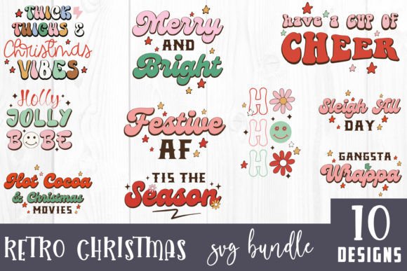 Retro Christmas SVG Bundle Review