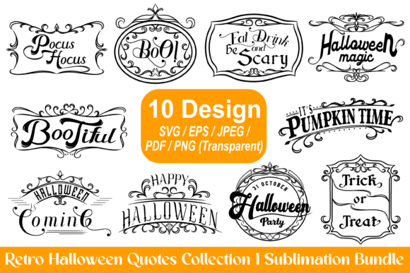 Retro Halloween SVG Bundle Review