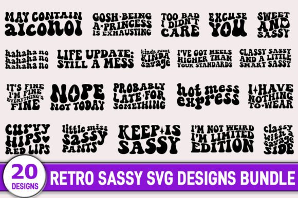 Retro Sassy Svg Design Bundle Review