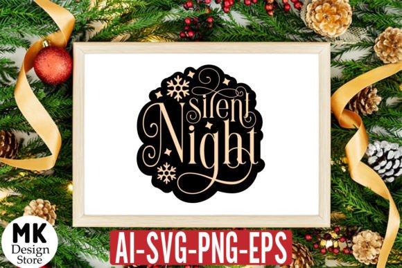 Silent Night, Retro Christmas SVG Review