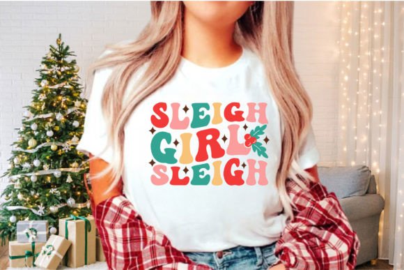 Sleigh Girl Sleigh Retro Christmas SVG Review