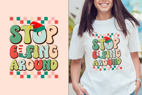 Stop Elfing Retro Christmas SVG Design Review